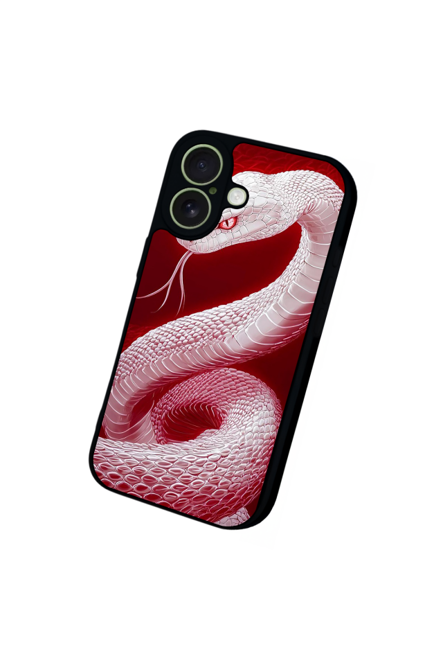 iPhone 17 Uyumlu Yılan Tasarımlı Glossy Premium Kılıf