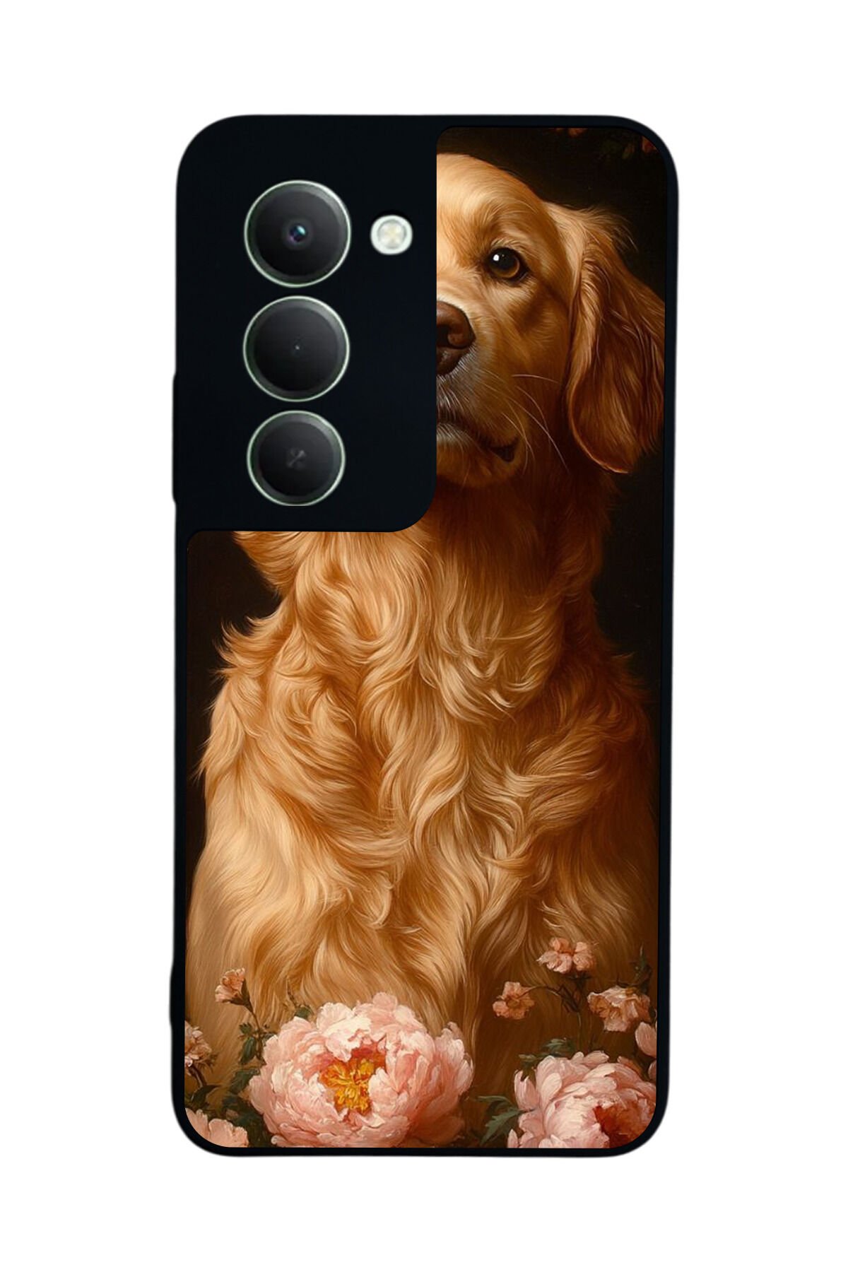 Xiaomi Redmi 15 5G Uyumlu Golden Kopek Tasarımlı Glossy Premium Kılıf