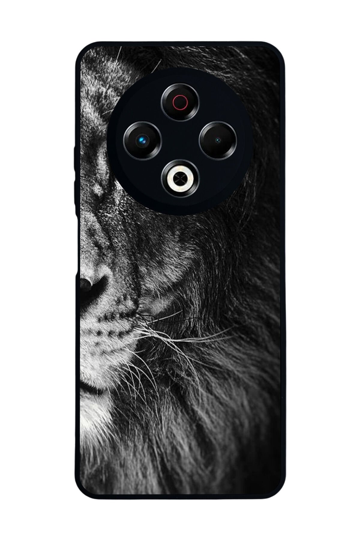 Tecno Spark 30 Uyumlu Aslan Tasarımlı Glossy Premium Kılıf