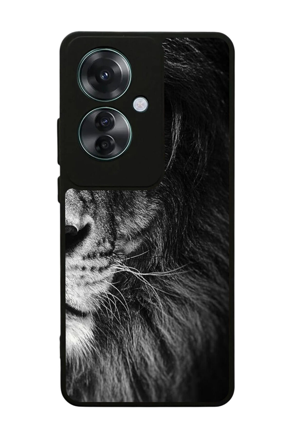 Oppo Reno 11F Uyumlu Aslan Tasarımlı Glossy Premium Kılıf