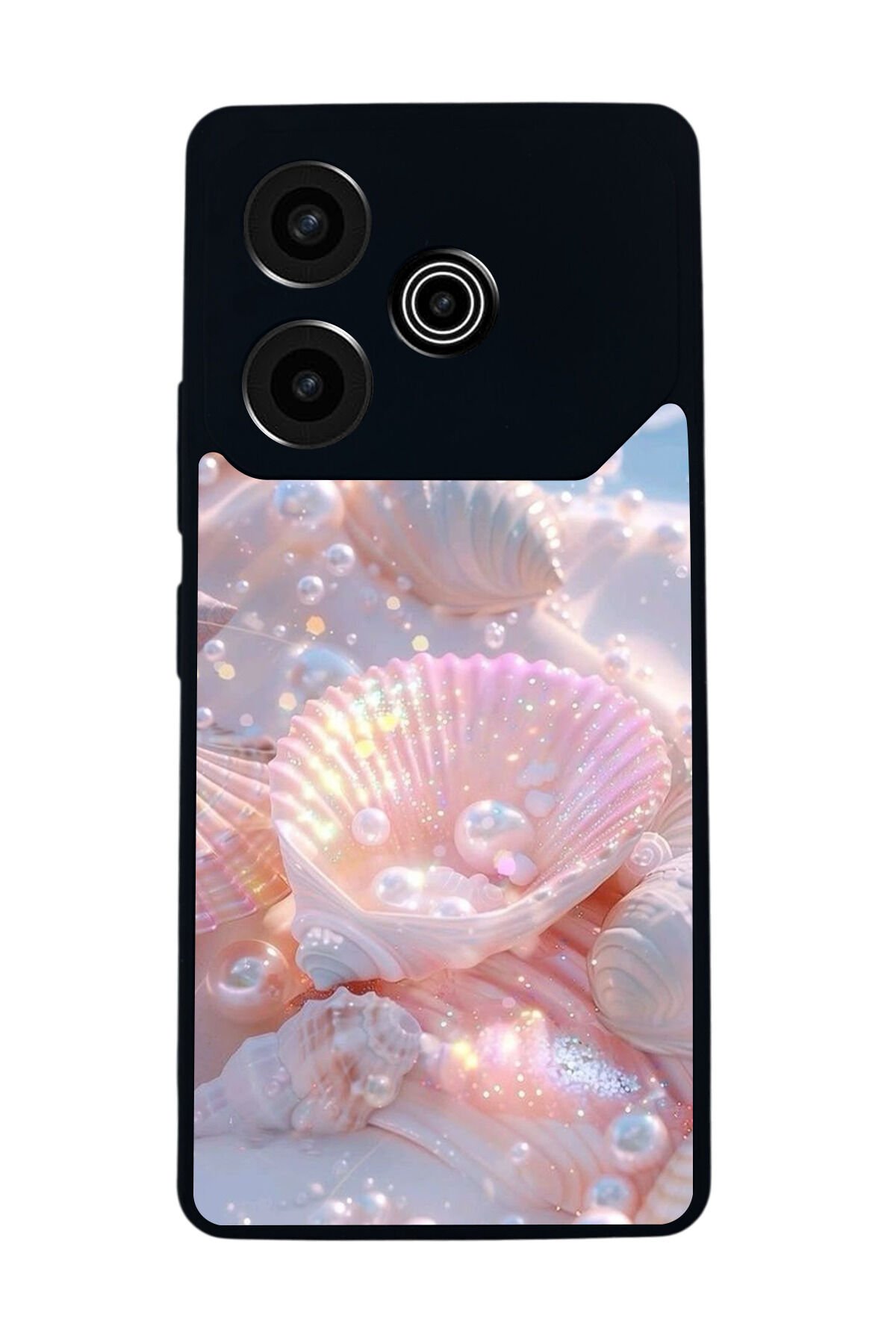 Tecno Pova 6 Uyumlu İnci Tasarımlı Glossy Premium Kılıf