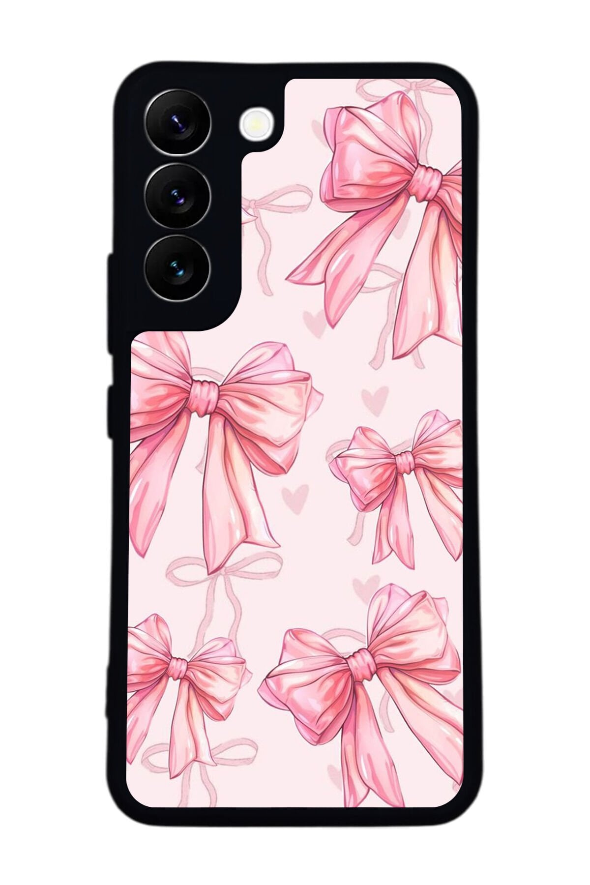 Samsung Galaxy S22 Uyumlu Kurdele Tasarımlı Glossy Premium Kılıf