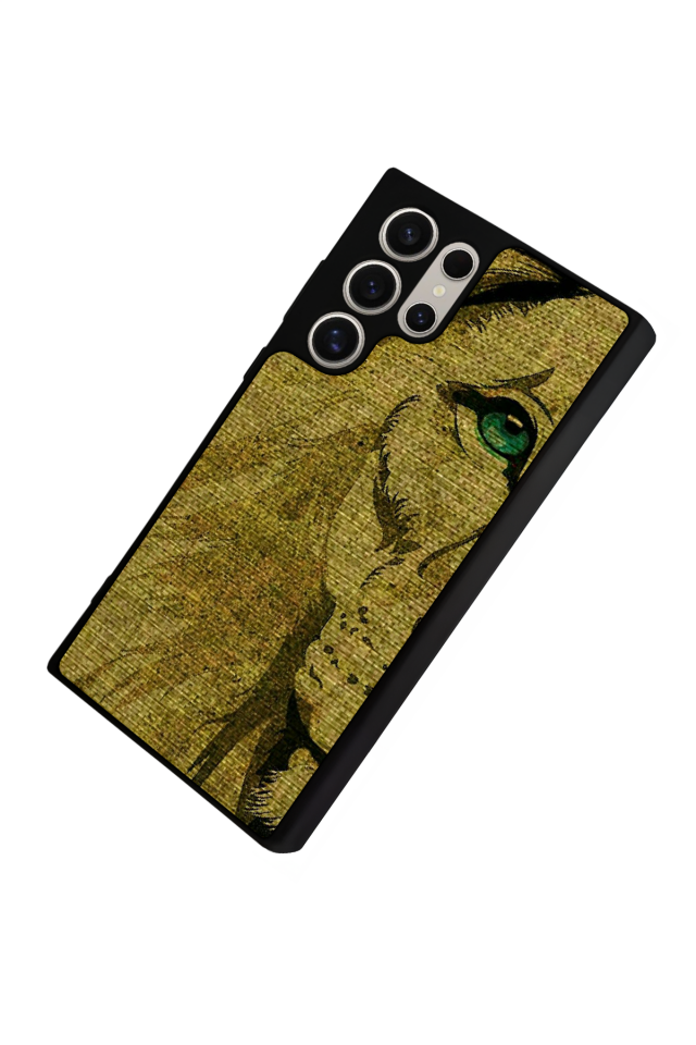 Samsung Galaxy S23 Ultra Uyumlu Aslan Tasarımlı Glossy Premium Kılıf