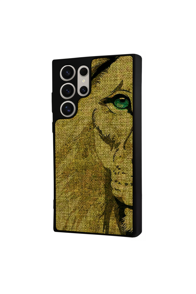 Samsung Galaxy S23 Ultra Uyumlu Aslan Tasarımlı Glossy Premium Kılıf