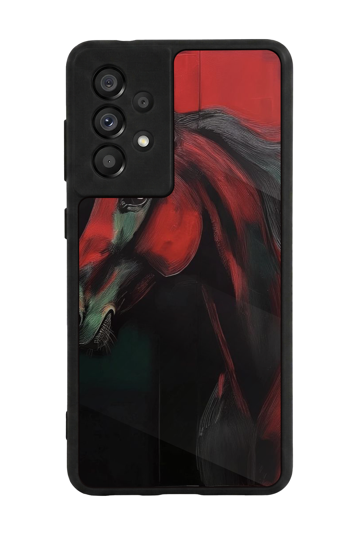 Samsung Galaxy A73 Uyumlu At Horse Tasarımlı Glossy Premium Kılıf