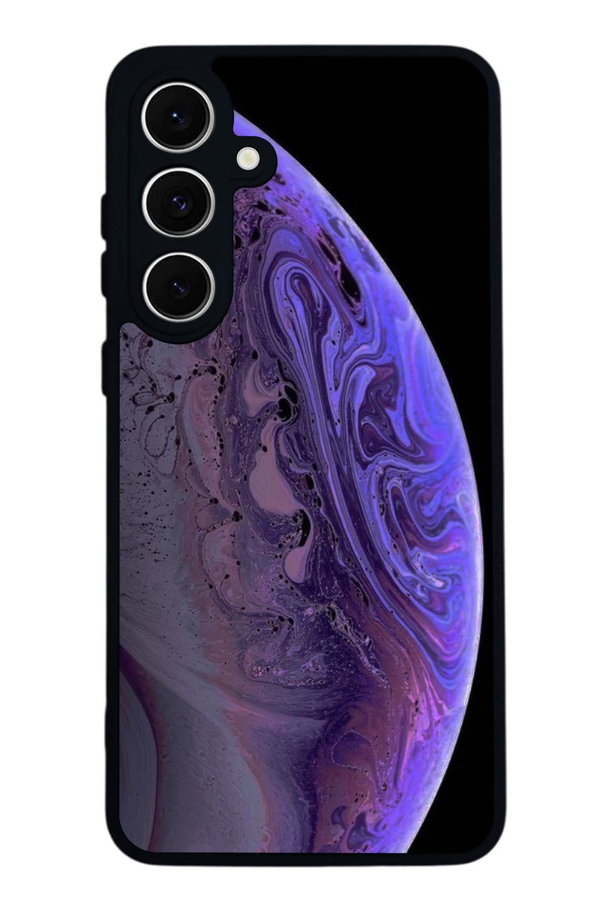 Samsung Galaxy S24 FE Uyumlu Ay Tasarımlı Glossy Premium Kılıf