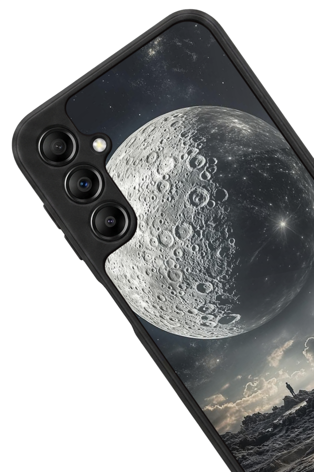 Samsung Galaxy A14 Uyumlu Ay Tasarımlı Glossy Premium Kılıf