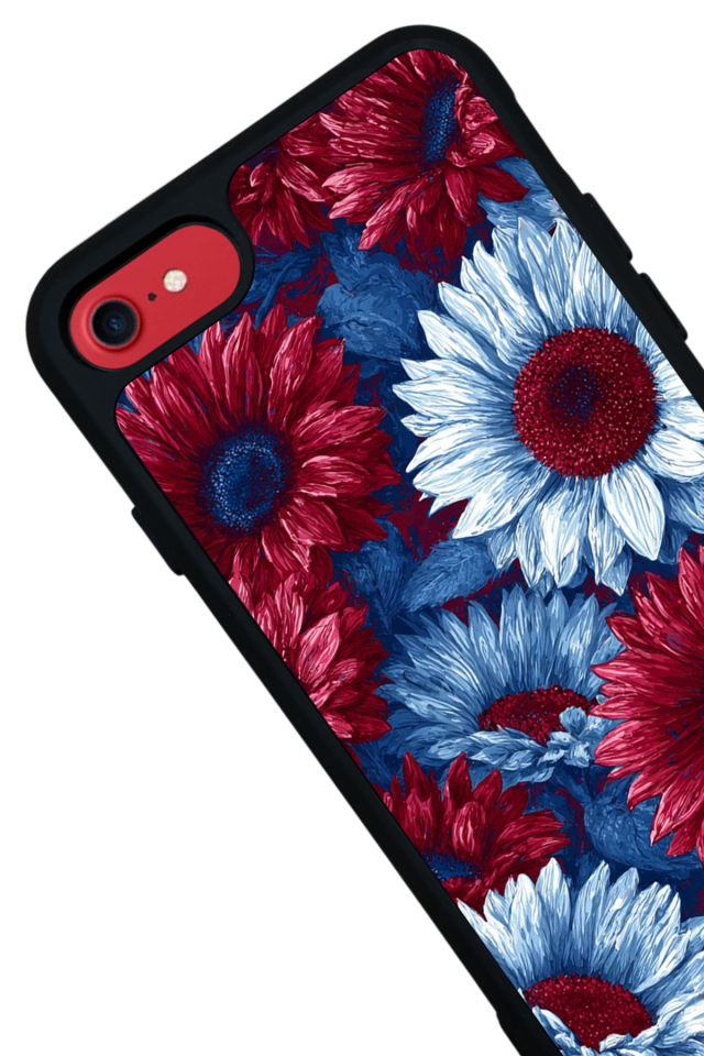 iPhone SE Uyumlu Cicek Tasarımlı Glossy Premium Kılıf