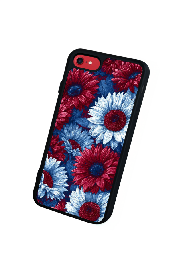 iPhone SE Uyumlu Cicek Tasarımlı Glossy Premium Kılıf