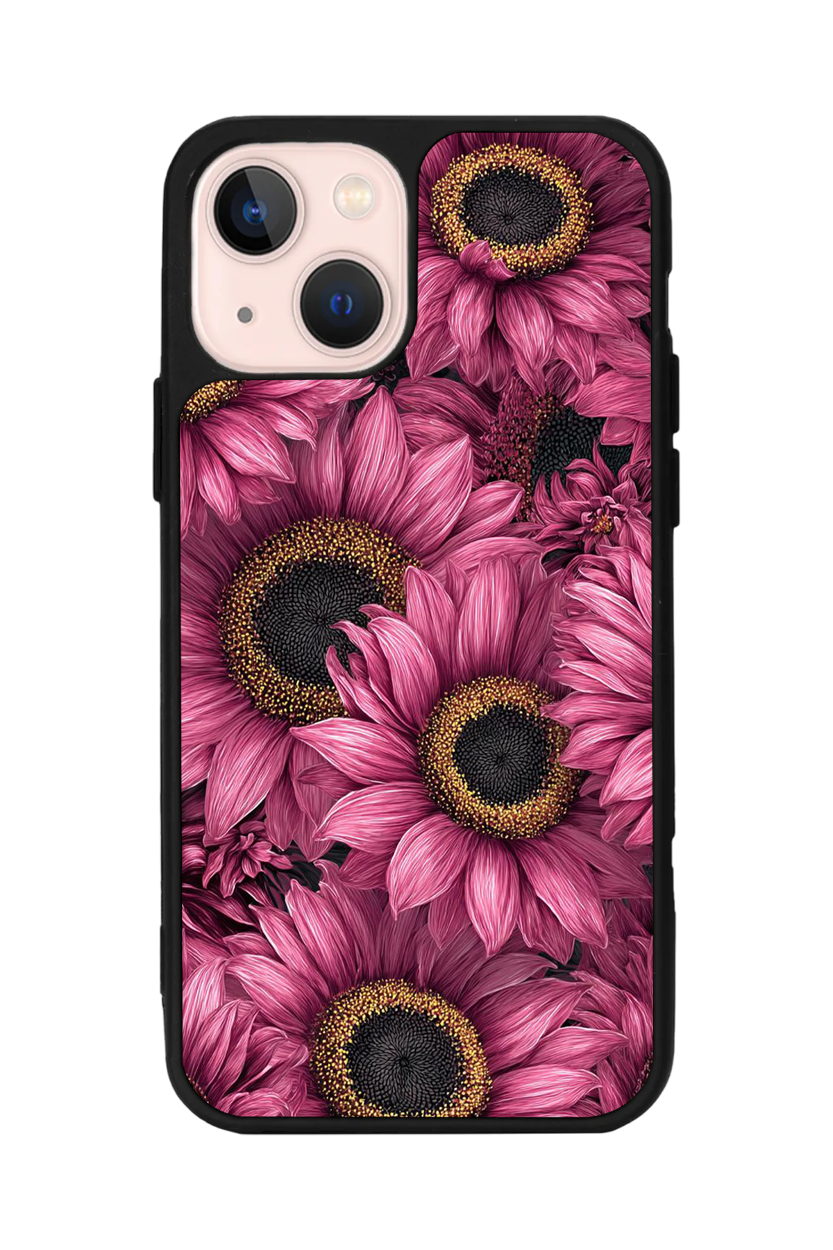 iPhone 15 Uyumlu Cicek Tasarımlı Glossy Premium Kılıf