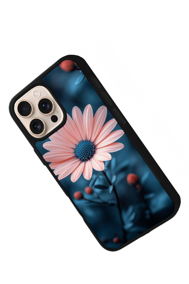 iPhone 14 Pro Max Uyumlu Cicek Tasarımlı Glossy Premium Kılıf
