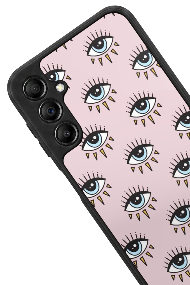 Samsung Galaxy A14 Uyumlu Göz Tasarımlı Glossy Premium Kılıf