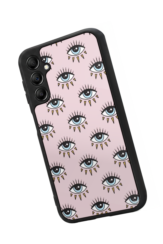 Samsung Galaxy A14 Uyumlu Göz Tasarımlı Glossy Premium Kılıf