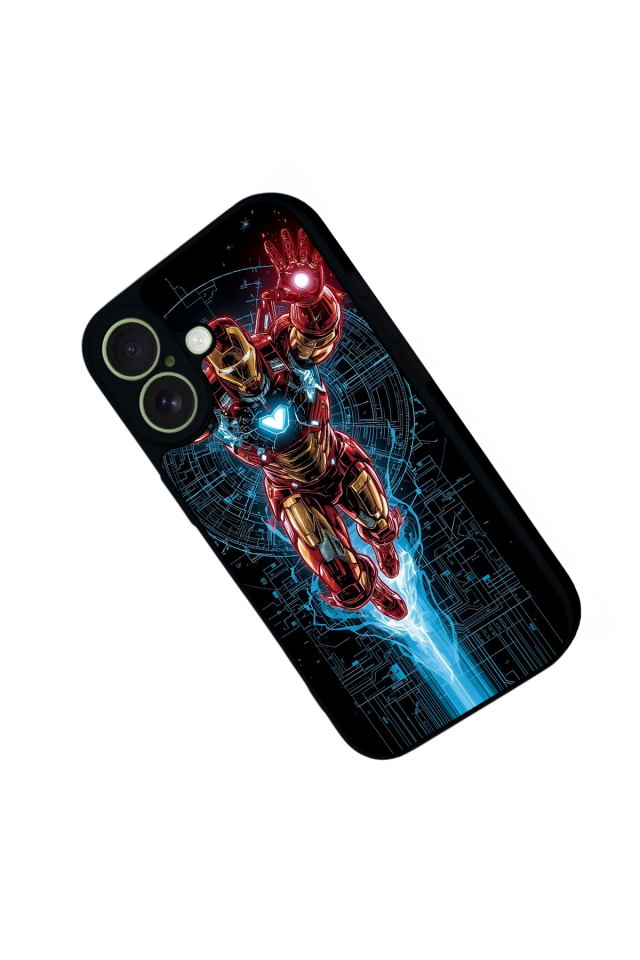 iPhone 17 Uyumlu Iron Man ( Demir Adam ) Tasarımlı Glossy Premium Kılıf