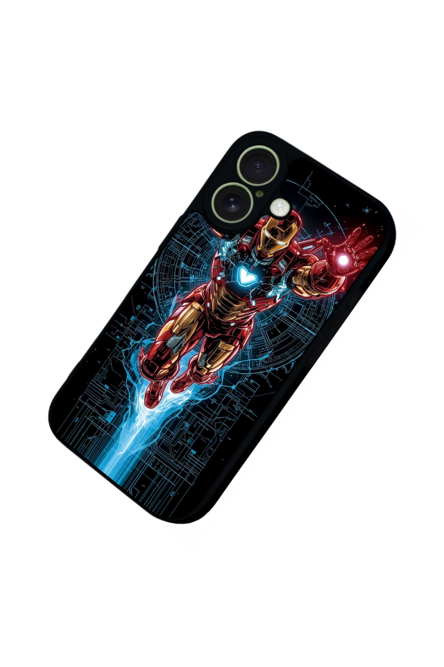 iPhone 17 Uyumlu Iron Man ( Demir Adam ) Tasarımlı Glossy Premium Kılıf