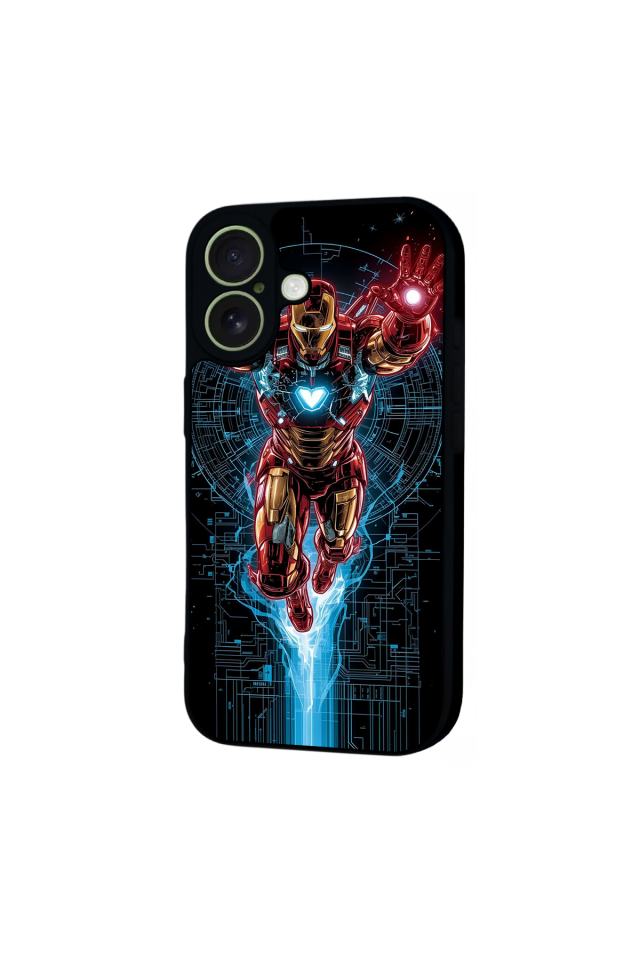 iPhone 17 Uyumlu Iron Man ( Demir Adam ) Tasarımlı Glossy Premium Kılıf