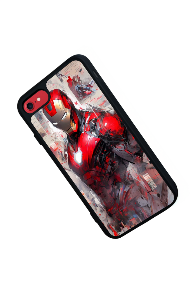 iPhone 7 Uyumlu Iron Man ( Demir Adam ) Tasarımlı Glossy Premium Kılıf