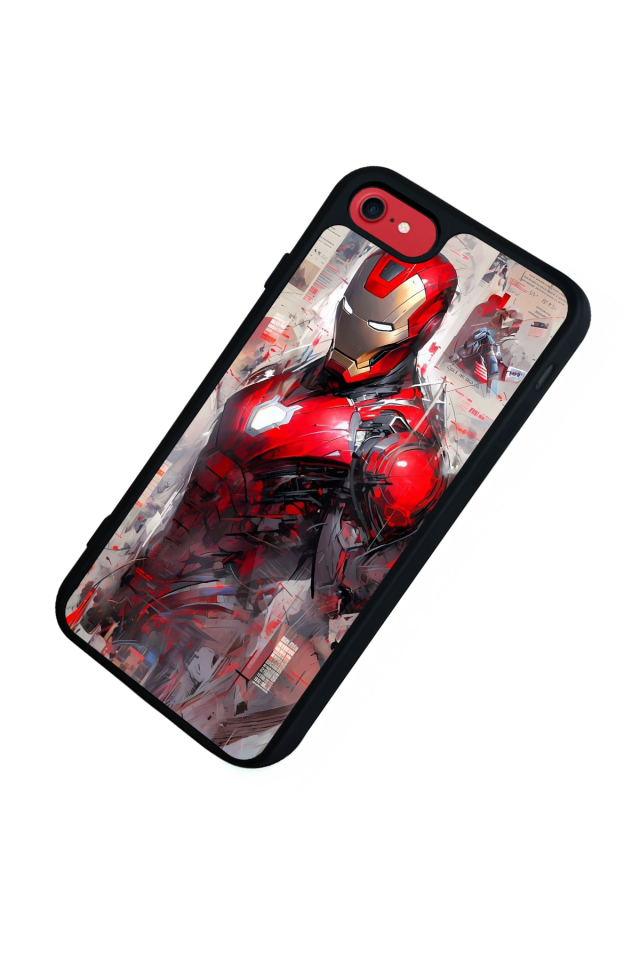 iPhone 7 Uyumlu Iron Man ( Demir Adam ) Tasarımlı Glossy Premium Kılıf
