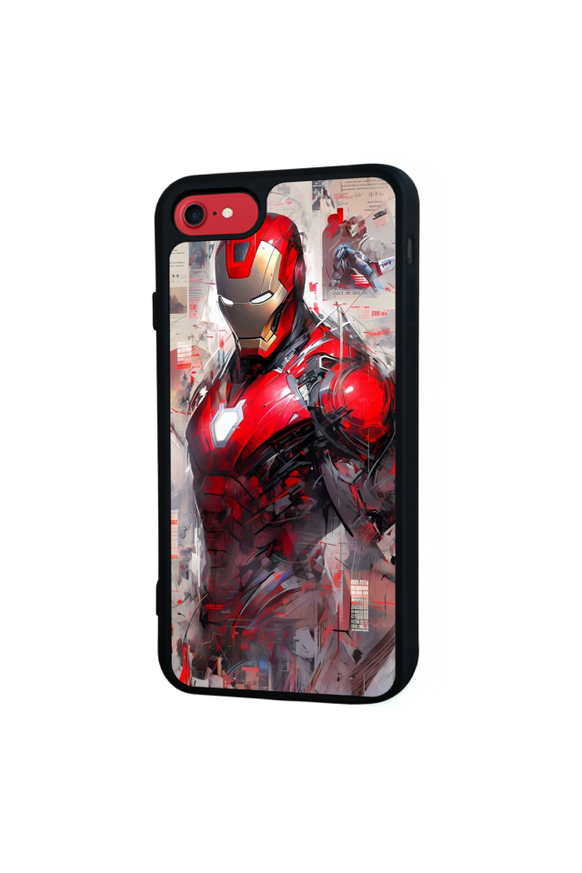 iPhone 7 Uyumlu Iron Man ( Demir Adam ) Tasarımlı Glossy Premium Kılıf