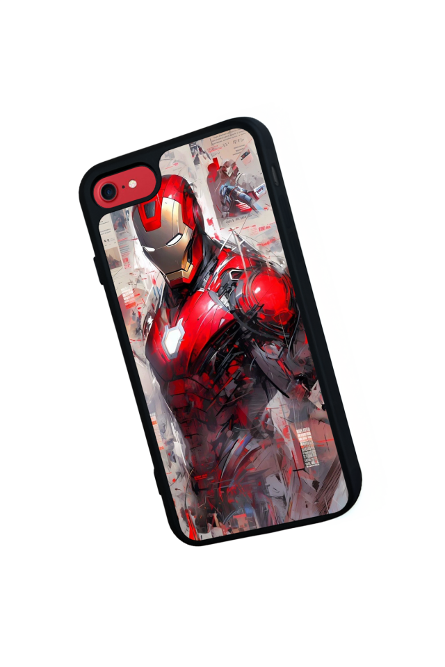 iPhone 7 Uyumlu Iron Man ( Demir Adam ) Tasarımlı Glossy Premium Kılıf