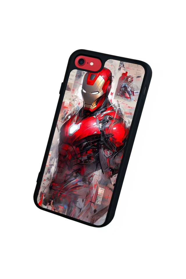 iPhone 7 Uyumlu Iron Man ( Demir Adam ) Tasarımlı Glossy Premium Kılıf