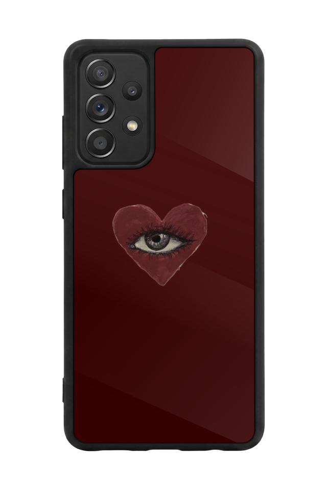 Samsung Galaxy A72 Uyumlu Kalp Love Tasarımlı Glossy Premium Kılıf