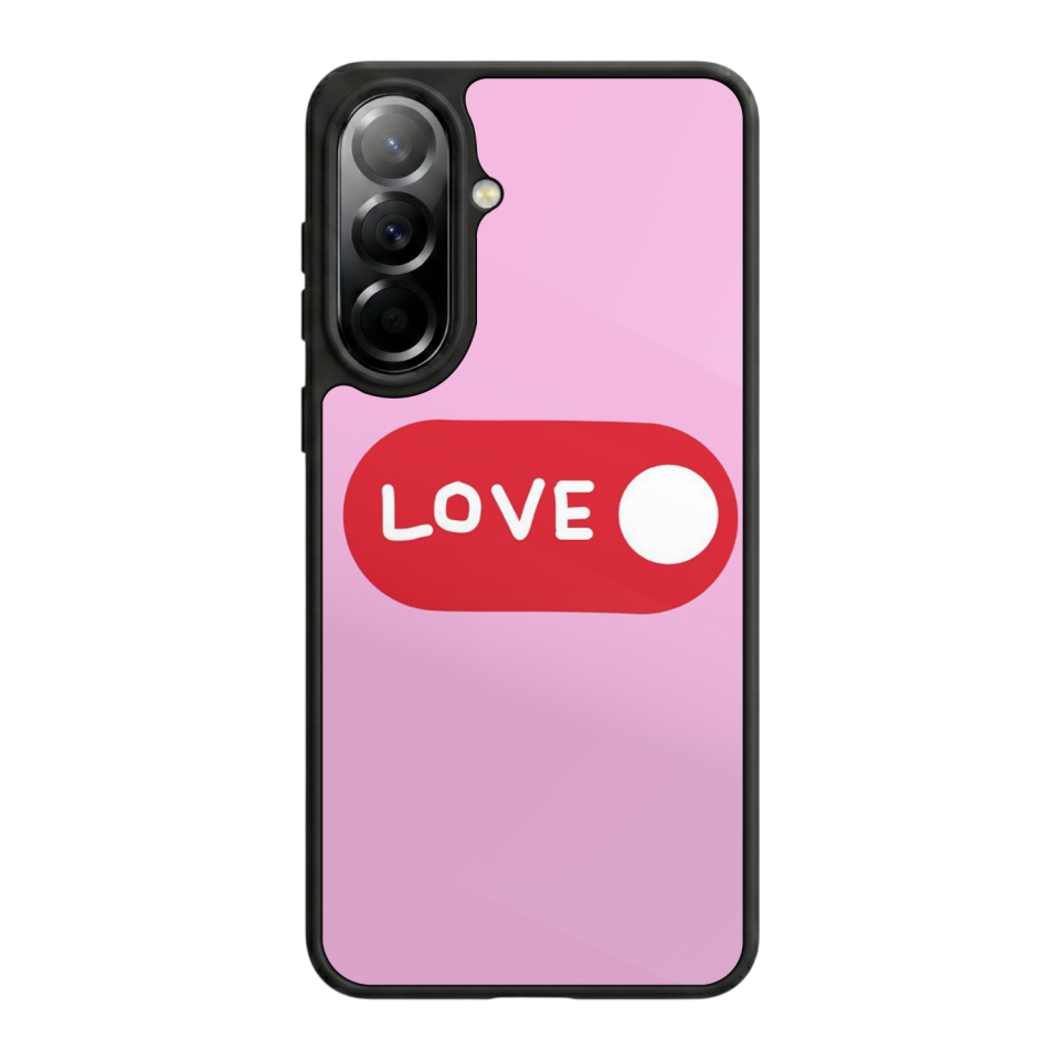 Samsung Galaxy A57 Uyumlu Kalp Love Tasarımlı Glossy Premium Kılıf