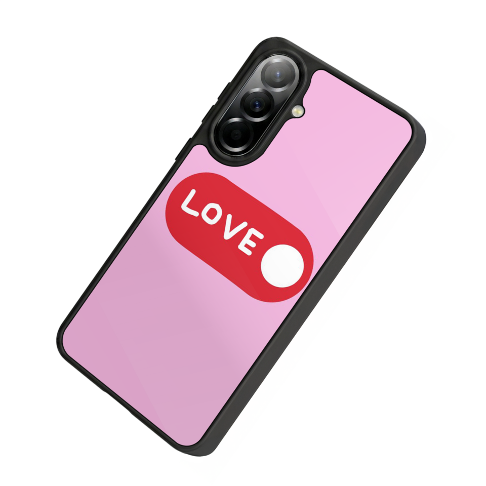 Samsung Galaxy A57 Uyumlu Kalp Love Tasarımlı Glossy Premium Kılıf