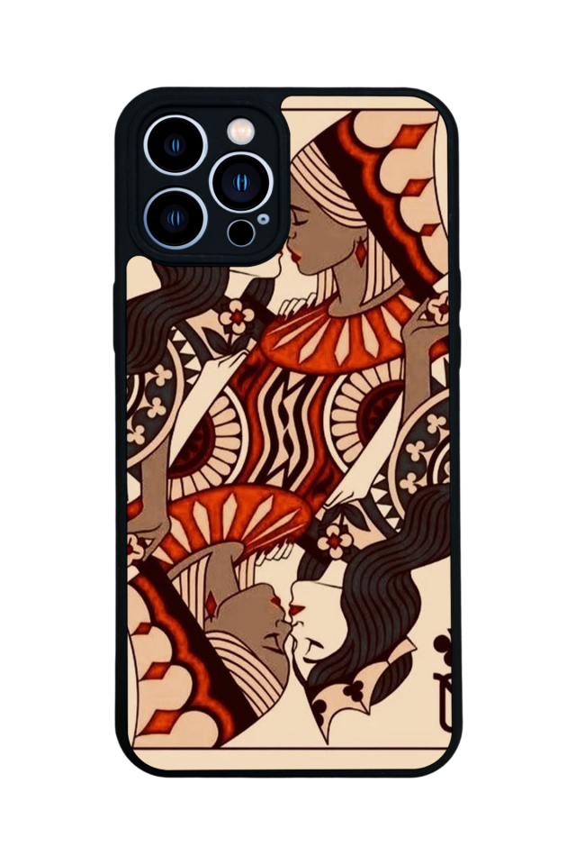 iPhone 12 Pro Max Uyumlu Kalp Love Tasarımlı Glossy Premium Kılıf