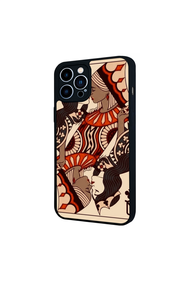 iPhone 12 Pro Max Uyumlu Kalp Love Tasarımlı Glossy Premium Kılıf