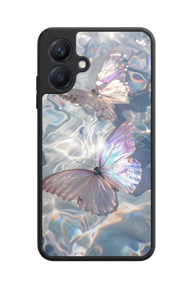 Samsung Galaxy A07 Uyumlu Kelebek Tasarımlı Glossy Premium Kılıf