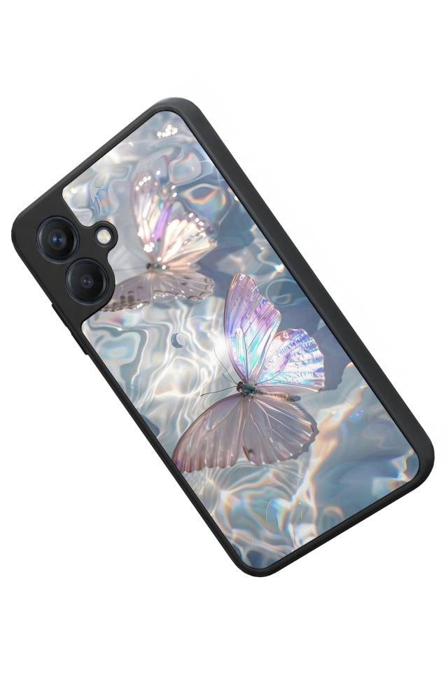 Samsung Galaxy A07 Uyumlu Kelebek Tasarımlı Glossy Premium Kılıf