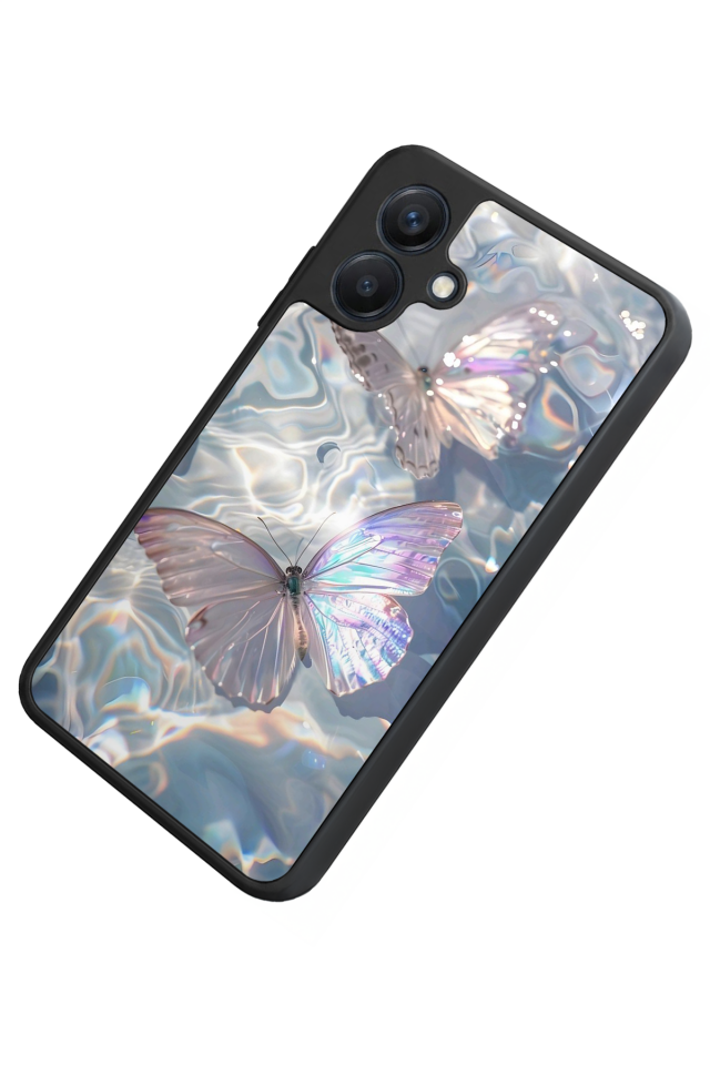 Samsung Galaxy A07 Uyumlu Kelebek Tasarımlı Glossy Premium Kılıf