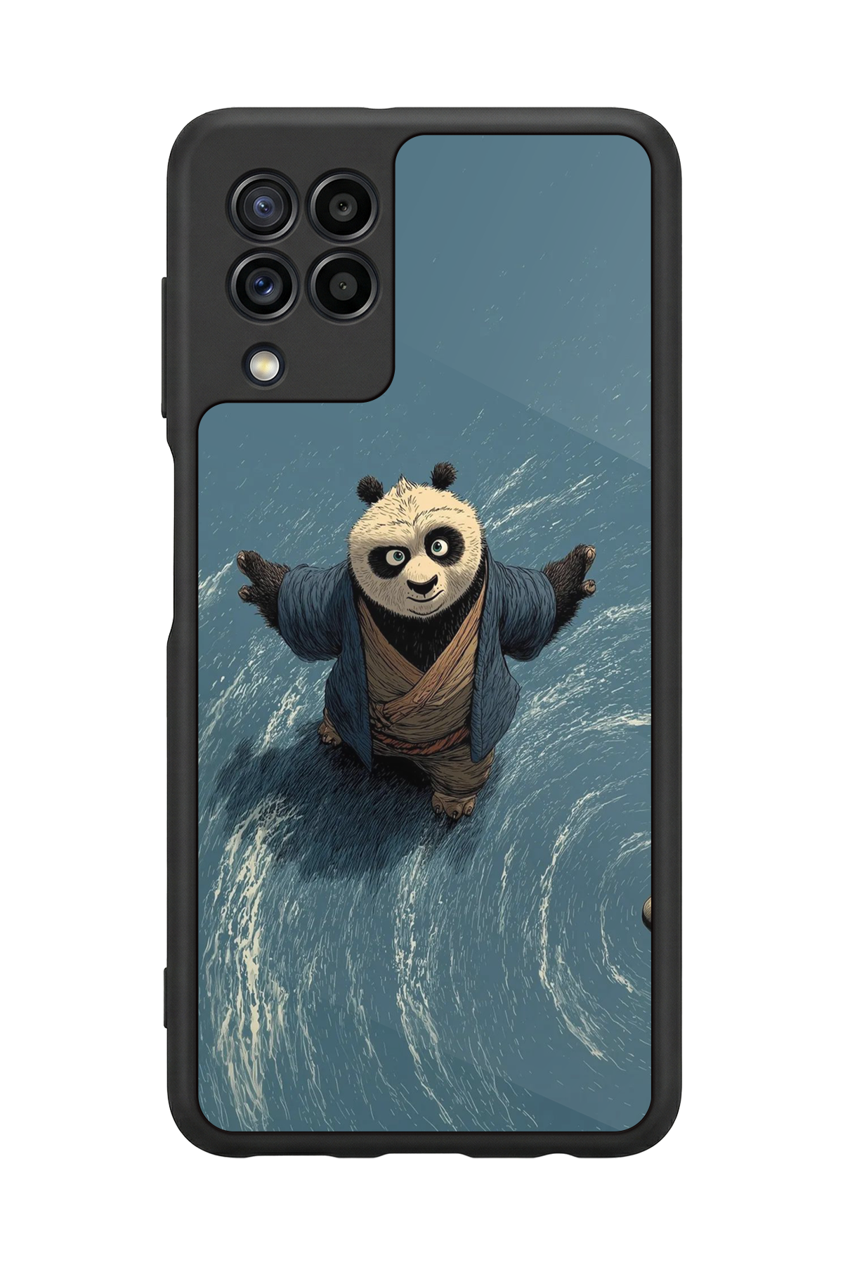 Samsung Galaxy M32 Uyumlu Kung Fu Panda Tasarımlı Glossy Premium Kılıf