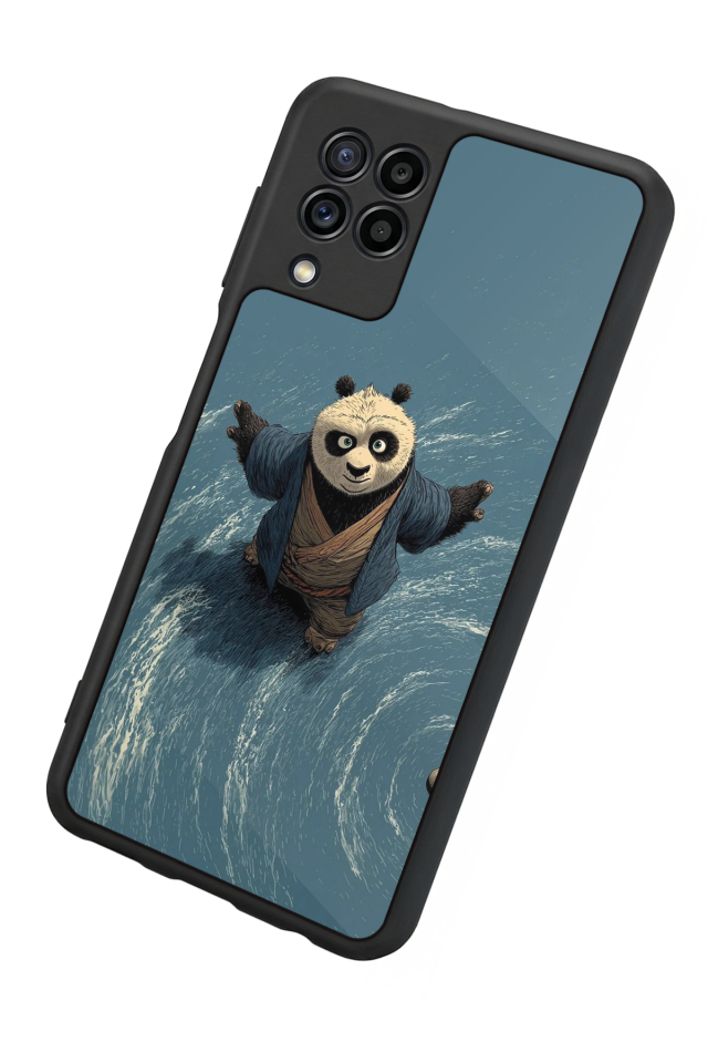 Samsung Galaxy M32 Uyumlu Kung Fu Panda Tasarımlı Glossy Premium Kılıf