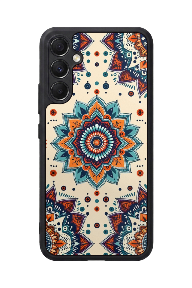 Samsung Galaxy A34 Uyumlu Mandaal Tasarımlı Glossy Premium Kılıf
