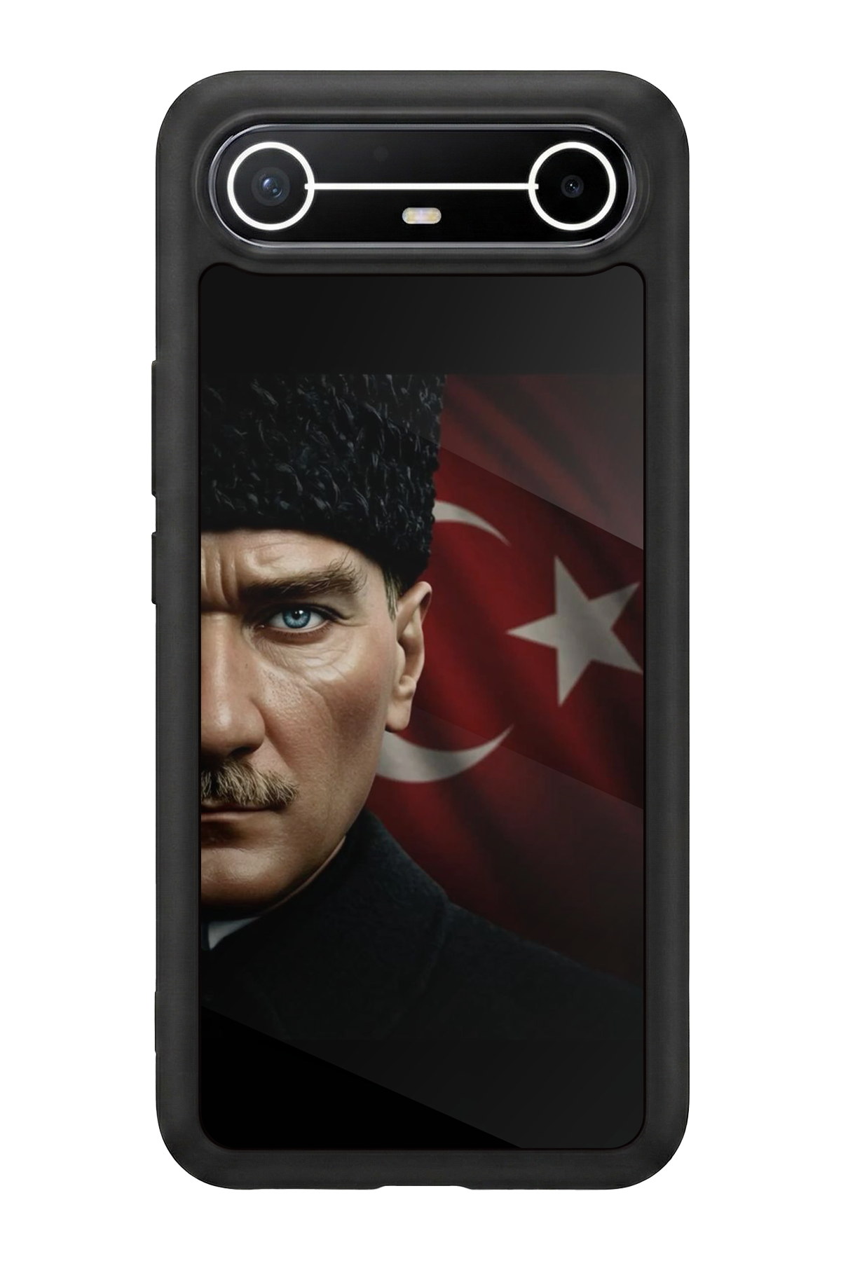 Tecno Spark Slim 5G Uyumlu Mustafa Kemal Ataturk Tasarımlı Glossy Premium Kılıf