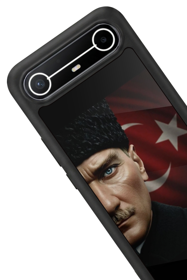 Tecno Spark Slim 5G Uyumlu Mustafa Kemal Ataturk Tasarımlı Glossy Premium Kılıf