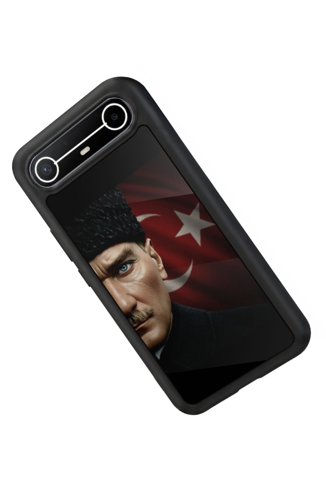 Tecno Spark Slim 5G Uyumlu Mustafa Kemal Ataturk Tasarımlı Glossy Premium Kılıf