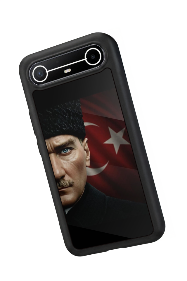 Tecno Spark Slim 5G Uyumlu Mustafa Kemal Ataturk Tasarımlı Glossy Premium Kılıf
