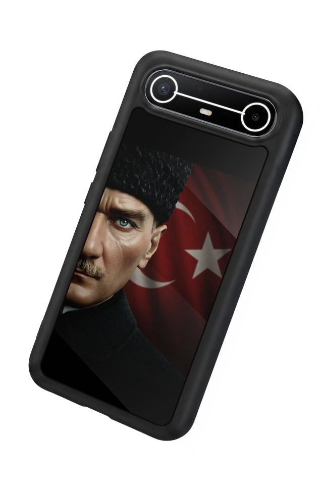 Tecno Spark Slim 5G Uyumlu Mustafa Kemal Ataturk Tasarımlı Glossy Premium Kılıf