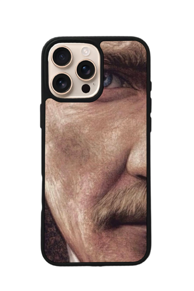iPhone 16 Pro Uyumlu Mustafa Kemal Ataturk Tasarımlı Glossy Premium Kılıf