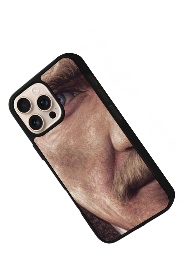 iPhone 16 Pro Uyumlu Mustafa Kemal Ataturk Tasarımlı Glossy Premium Kılıf