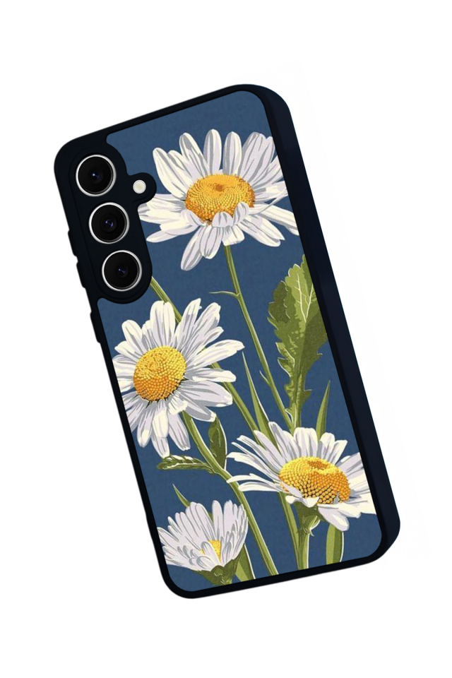 Samsung Galaxy A16 Uyumlu Papatya Tasarımlı Glossy Premium Kılıf