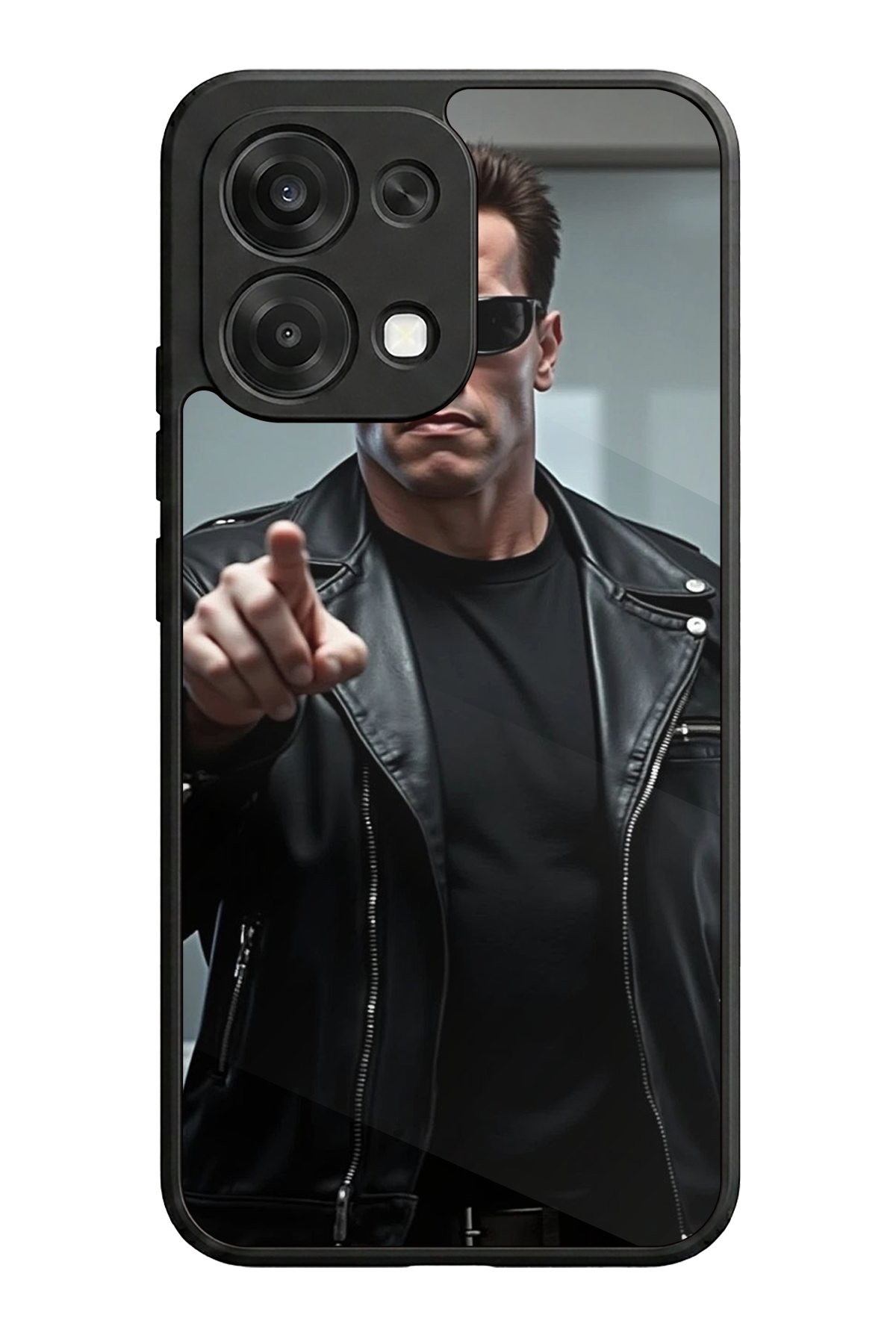 Oppo A6 Pro Uyumlu Terminator Tasarımlı Glossy Premium Kılıf