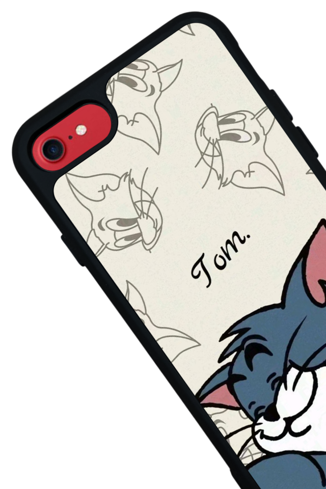 iPhone 8 Uyumlu Tom And Jerry Tasarımlı Glossy Premium Kılıf