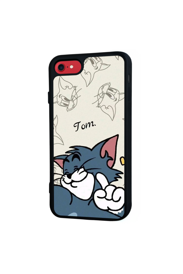 iPhone 8 Uyumlu Tom And Jerry Tasarımlı Glossy Premium Kılıf