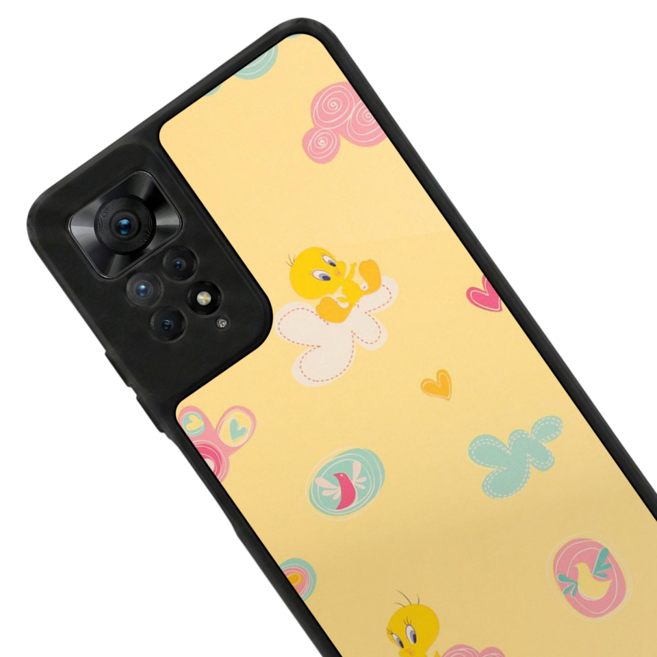 Xiaomi Redmi Note 12 Pro Uyumlu Tweety Tasarımlı Glossy Premium Kılıf