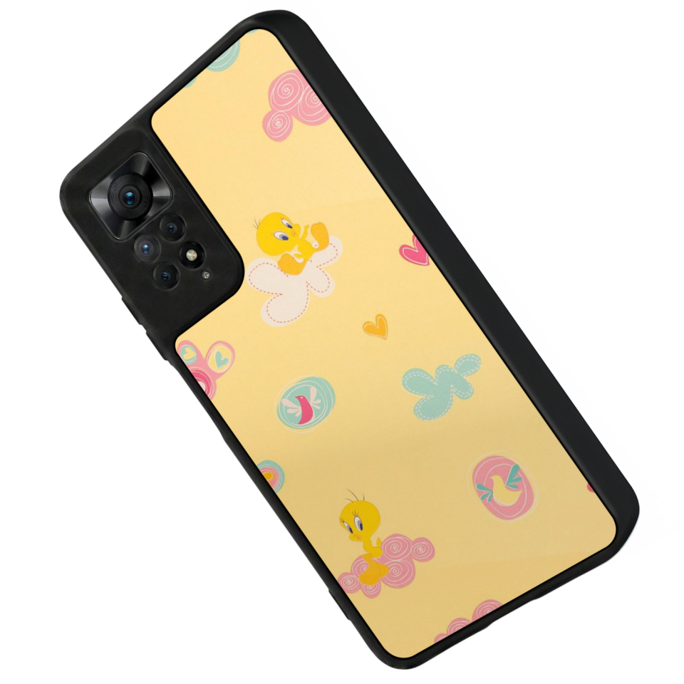 Xiaomi Redmi Note 12 Pro Uyumlu Tweety Tasarımlı Glossy Premium Kılıf