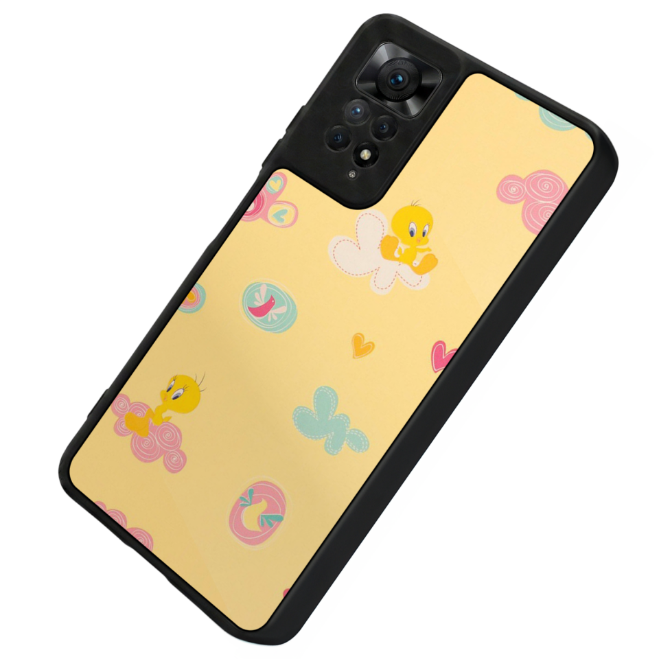 Xiaomi Redmi Note 12 Pro Uyumlu Tweety Tasarımlı Glossy Premium Kılıf